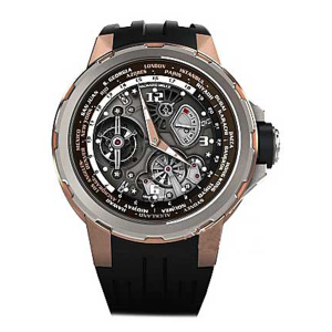 Richard Mille RM58-01 Manual Winding Tourbillon Worldtimer Jean Todt Open-Work Dial