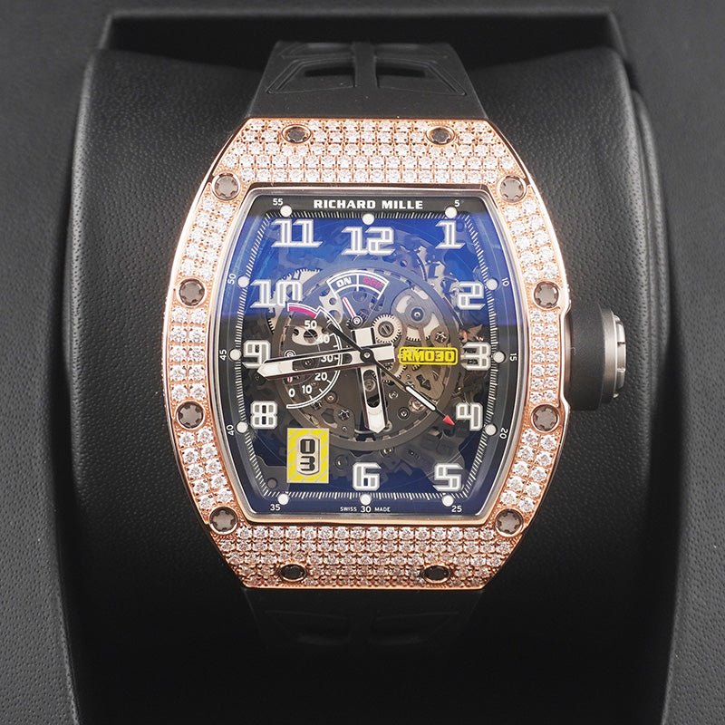 Richard Mille RM30 50mm Openworked Dial Rose Factory Diamonds