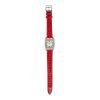 Pre-owned Hermes Cape Cod Watch Large Braise Shiny Alligator Steel Hardware & Diamonds