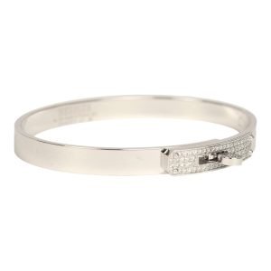 Hermes Kelly Bracelet Small Model White Gold & Diamonds