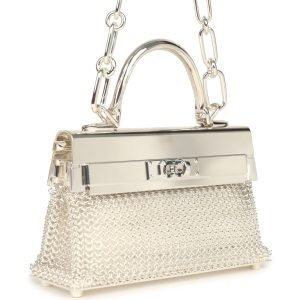 Hermes Kellymorphose Kelly Sac Bijou Chaine Sterling Silver Hardware